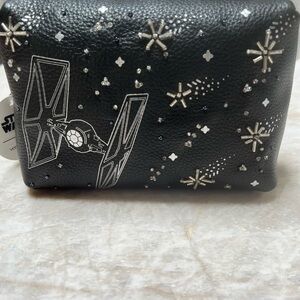Star Wars Black Crossbody Bag with Space-Themed Design
